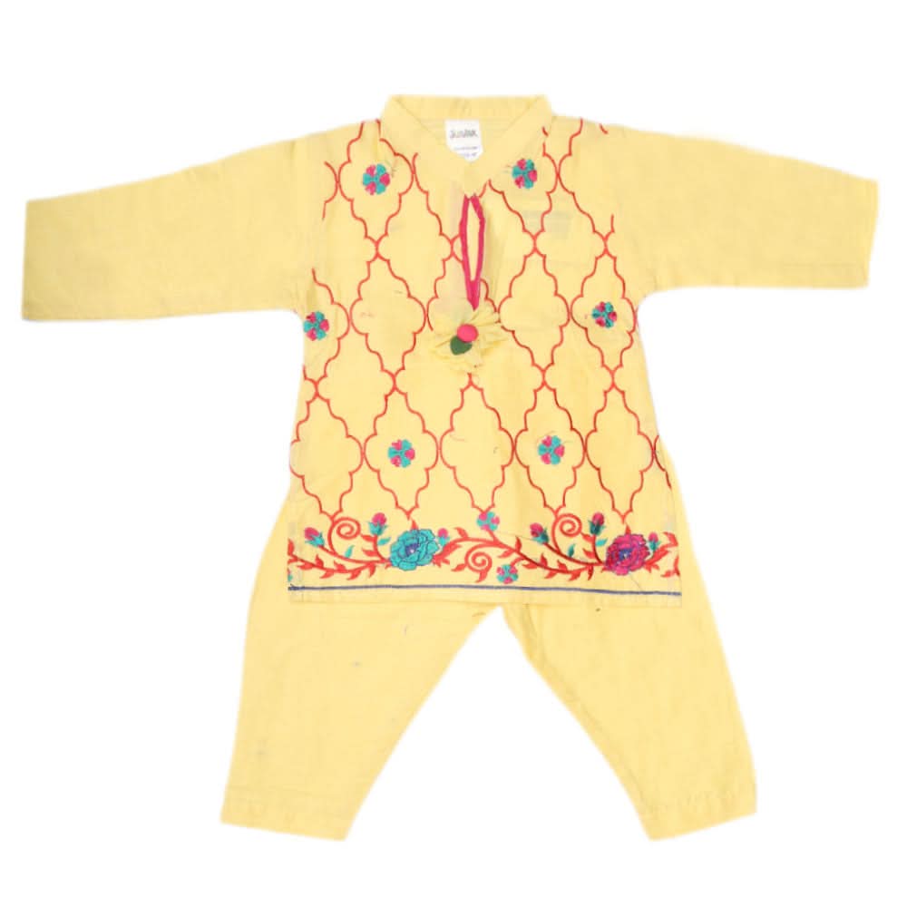 Newborn Girls Suit 2Pcs - Peach, Kids, NB Girls Sets And Suits, Chase Value, Chase Value
