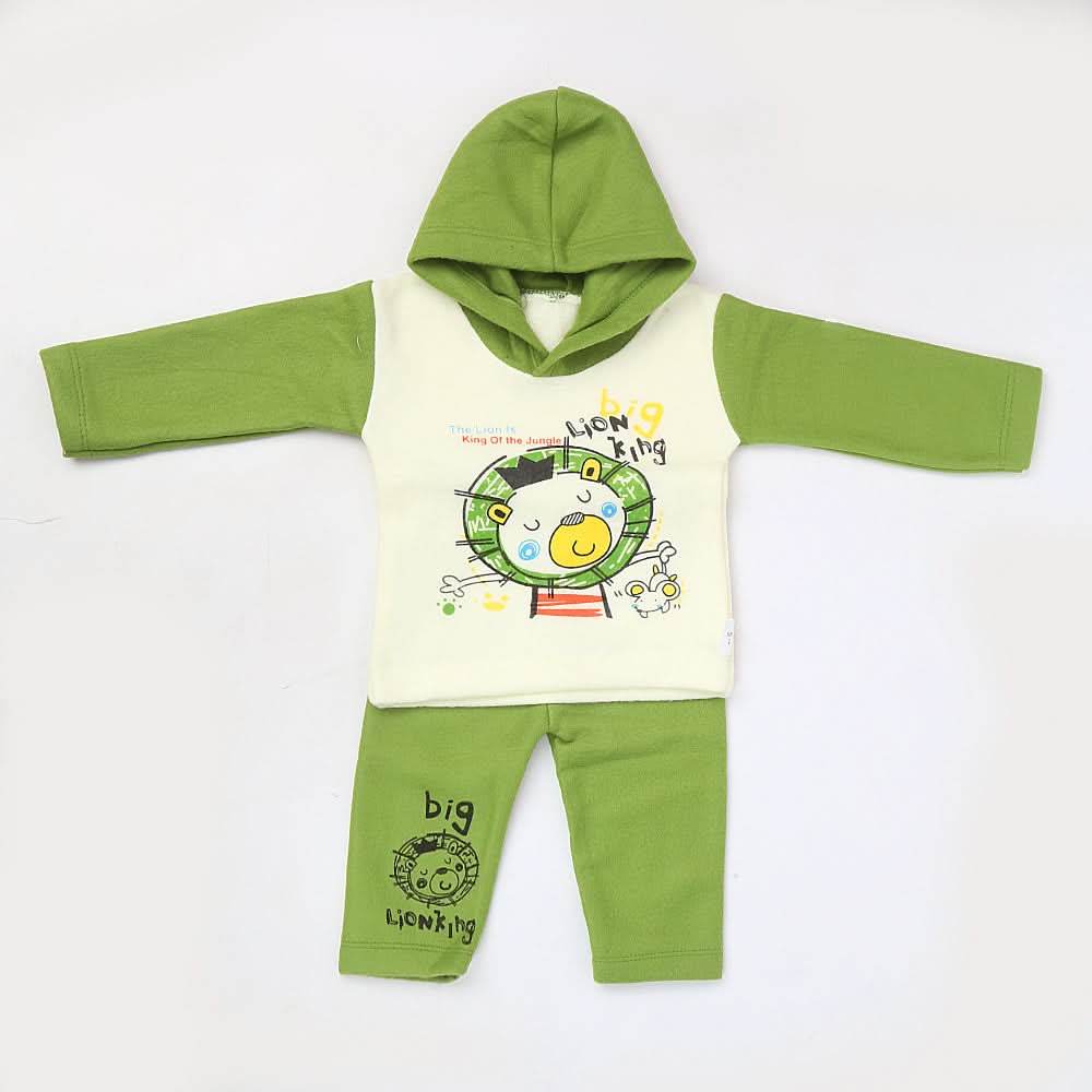 Newborn Boy Full Sleeves Polar Suit - Green, Kids, NB Boys Sets And Suits, Chase Value, Chase Value