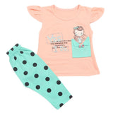 Girls Pajama Suit - Peach, Kids, Girls Sets And Suits, Chase Value, Chase Value
