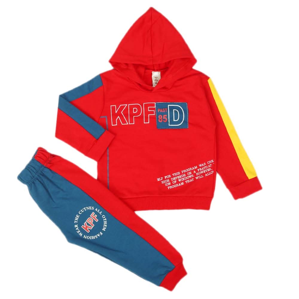 Boys Full Sleeves Pajama Suit - Red, Boys Sets & Suits, Chase Value, Chase Value