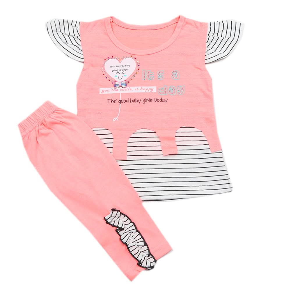 Girls Pajama Suit - Pink, Kids, Girls Sets And Suits, Chase Value, Chase Value