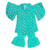 Newborn Girls Suit 2Pcs - Green, Kids, NB Girls Sets And Suits, Chase Value, Chase Value