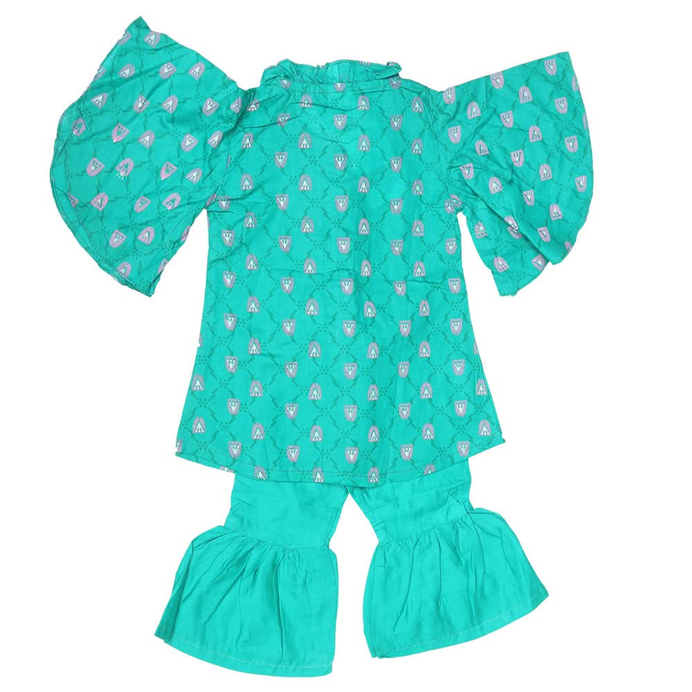 Newborn Girls Suit 2Pcs - Green, Kids, NB Girls Sets And Suits, Chase Value, Chase Value