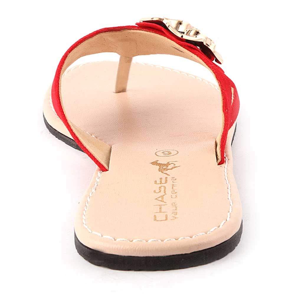 Women's Slipper (606) - Red, Women, Slippers, Chase Value, Chase Value