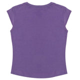 Girls Half Sleeves Printed T-Shirt - Purple, Girls T-Shirts, Chase Value, Chase Value