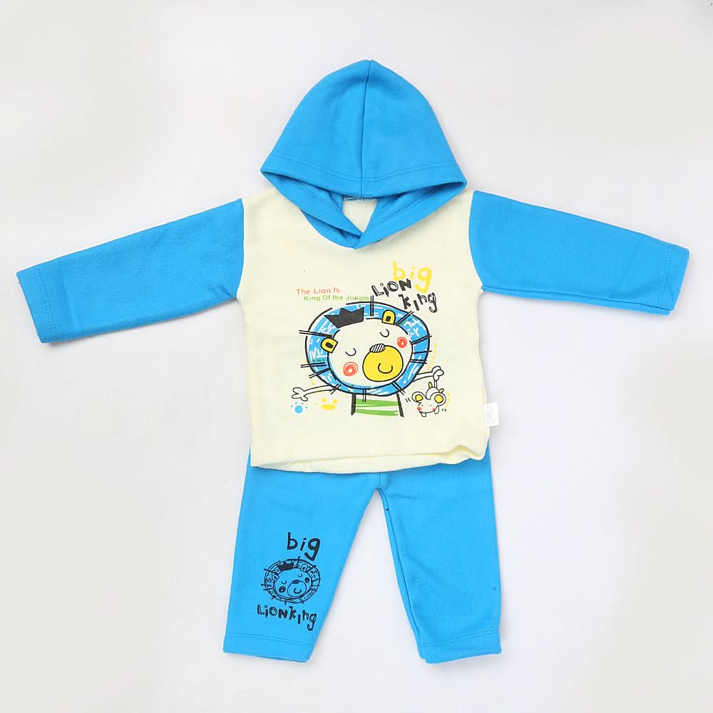 Newborn Boy Full Sleeves Polar Suit - Blue, Kids, NB Boys Sets And Suits, Chase Value, Chase Value