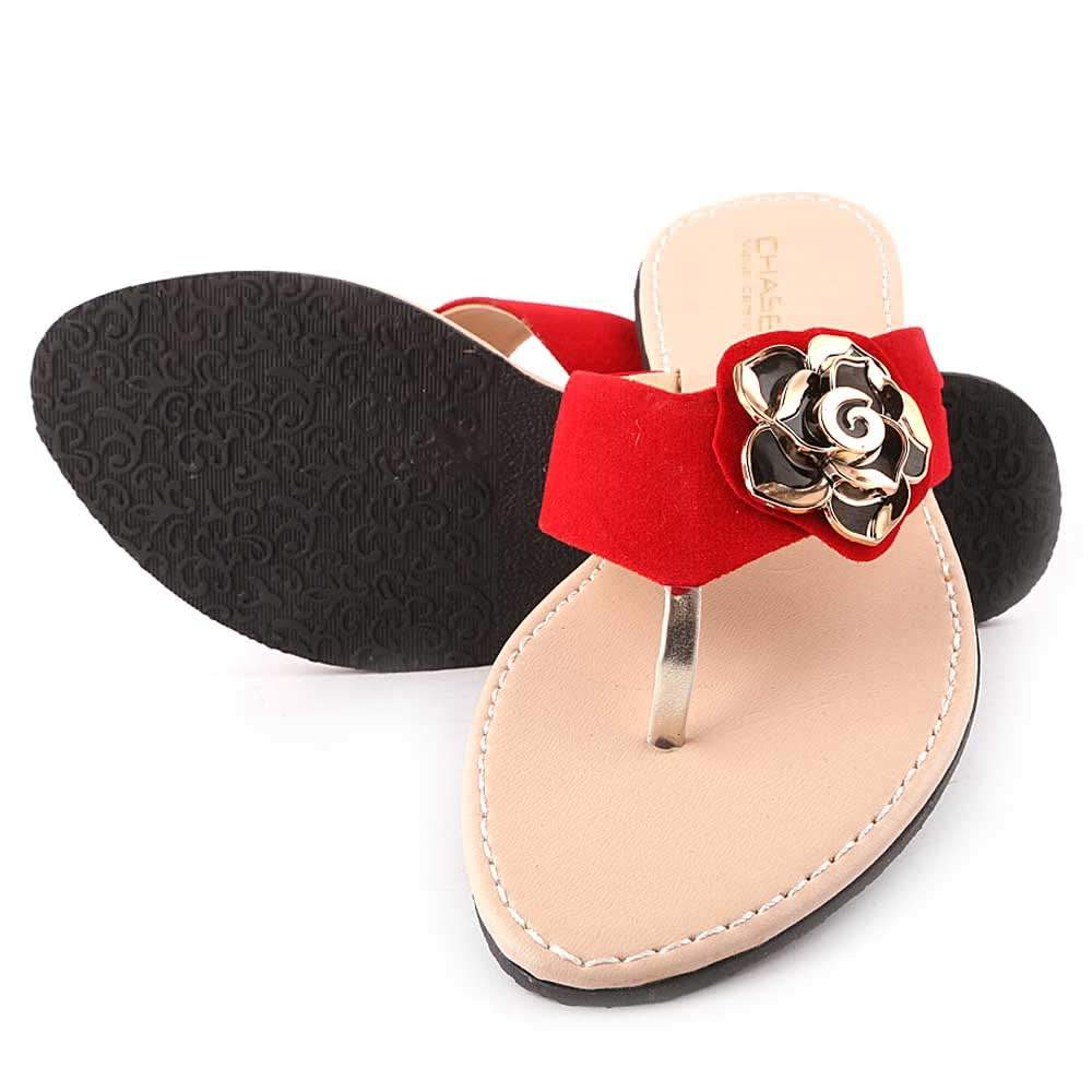 Women's Slipper (606) - Red, Women, Slippers, Chase Value, Chase Value