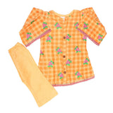 Newborn Girls Suit 2Pcs - Orange, Kids, NB Girls Sets And Suits, Chase Value, Chase Value