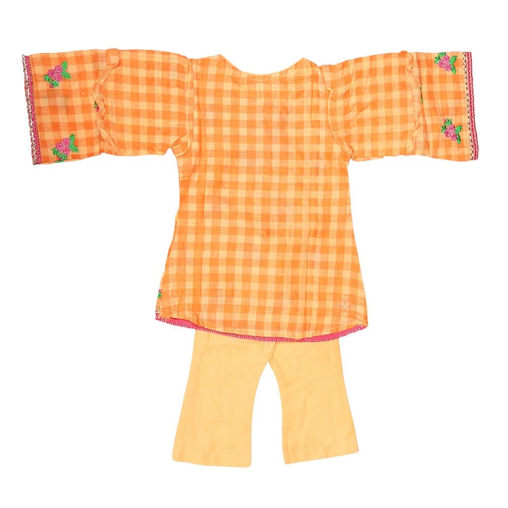 Newborn Girls Suit 2Pcs - Orange, Kids, NB Girls Sets And Suits, Chase Value, Chase Value