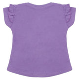 Girls Half Sleeves Printed T-Shirt - Purple, Girls T-Shirts, Chase Value, Chase Value