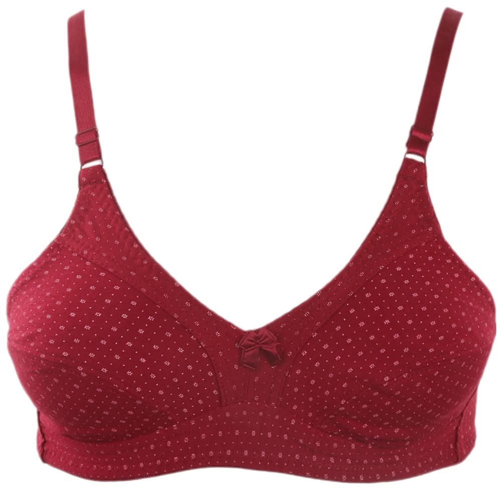 Women's Cotton Bra - Maroon, Women, Bras, Chase Value, Chase Value