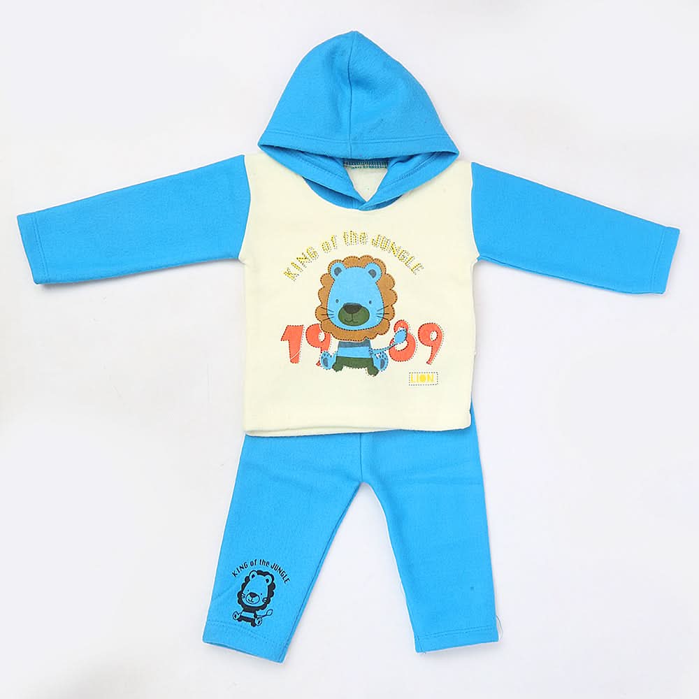 Newborn Boy Full Sleeves Polar Suit - Blue, Kids, NB Boys Sets And Suits, Chase Value, Chase Value