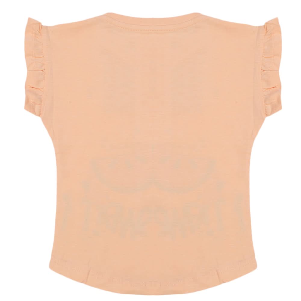 Girls Sando - Peach, Girls T-Shirts, Chase Value, Chase Value