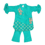 Newborn Girls Suit 2Pcs - Green, Kids, NB Girls Sets And Suits, Chase Value, Chase Value