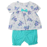 Newborns Girls Half Sleeves Suits - Sea Green, Kids, New Born Girls Sets And Suits, Chase Value, Chase Value