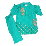 Newborn Girls Suit 2Pcs - Green, Kids, NB Girls Sets And Suits, Chase Value, Chase Value