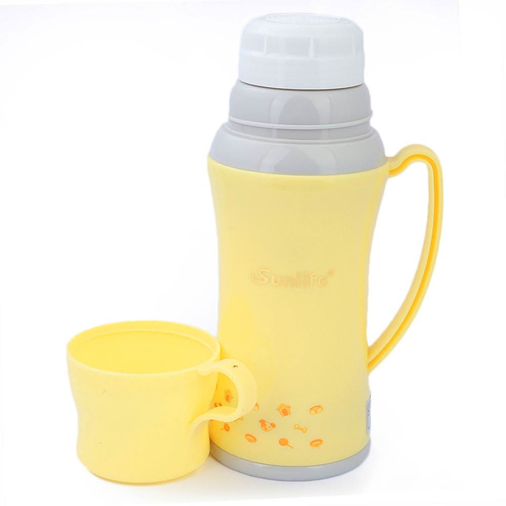 Vacuum Flask Coffee & Tea Pot 0.23 Liters - Yellow, Home & Lifestyle, Glassware & Drinkware, Chase Value, Chase Value