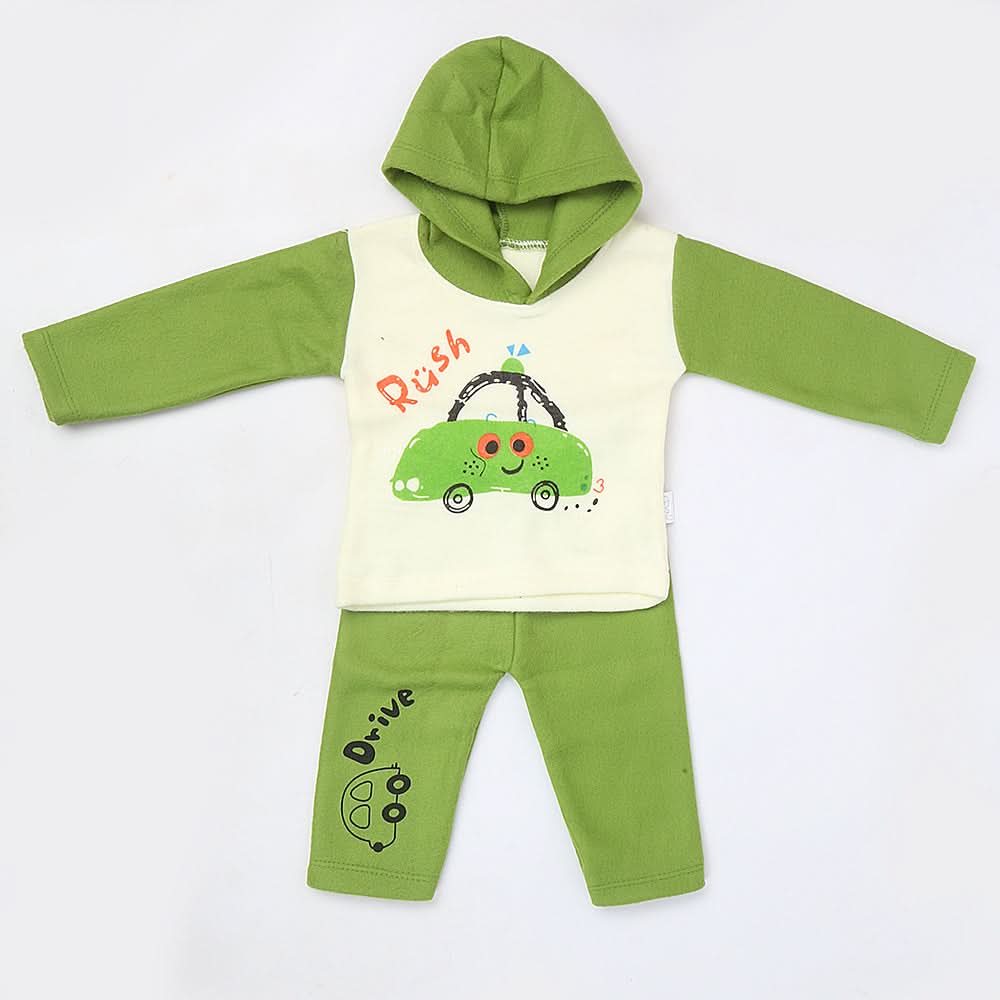 Newborn Boy Full Sleeves Polar Suit - Green, Kids, NB Boys Sets And Suits, Chase Value, Chase Value