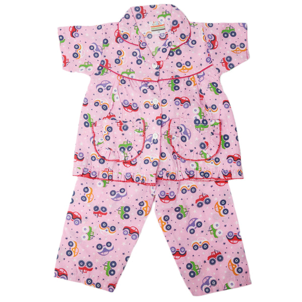 Girls Half Sleeves Sleeping Suit - Blush, Kids, Girls Sets And Suits, Chase Value, Chase Value