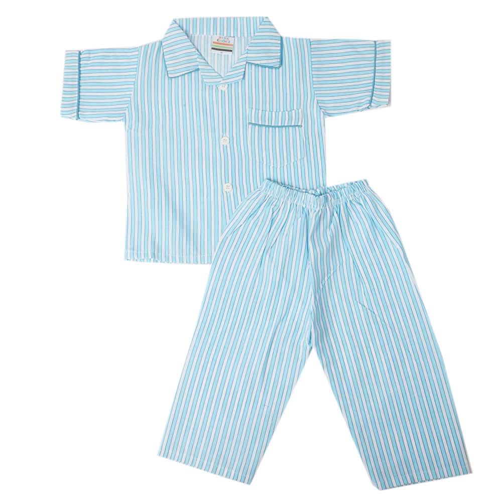 Boys Half Sleeves Sleeping Suit - Light Blue, Kids, Boys Sets And Suits, Chase Value, Chase Value