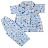 Girls Half Sleeves Sleeping Suit - Blue, Kids, Girls Sets And Suits, Chase Value, Chase Value