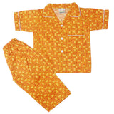 Boys Half Sleeves Sleeping Suit - Rust, Kids, Boys Sets And Suits, Chase Value, Chase Value