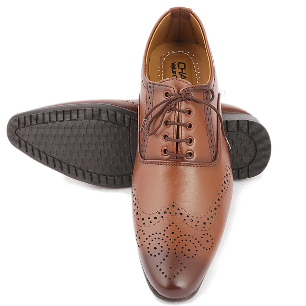 Men's Formal Shoes 00110 - Brown, Men, Formal Shoes, Chase Value, Chase Value