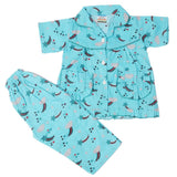 Girls Half Sleeves Sleeping Suit - Sapphire, Kids, Girls Sets And Suits, Chase Value, Chase Value