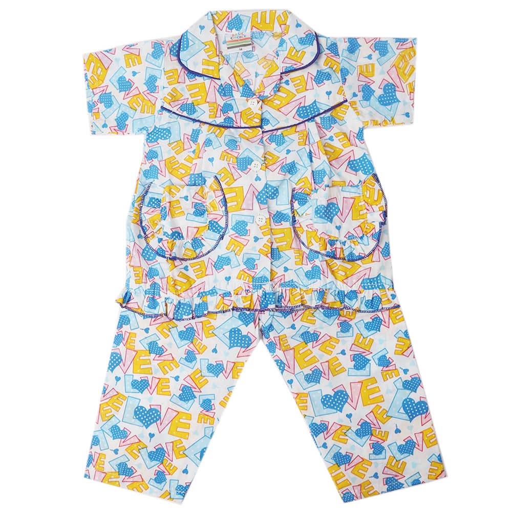Girls Half Sleeves Sleeping Suit - Article, Kids, Girls Sets And Suits, Chase Value, Chase Value