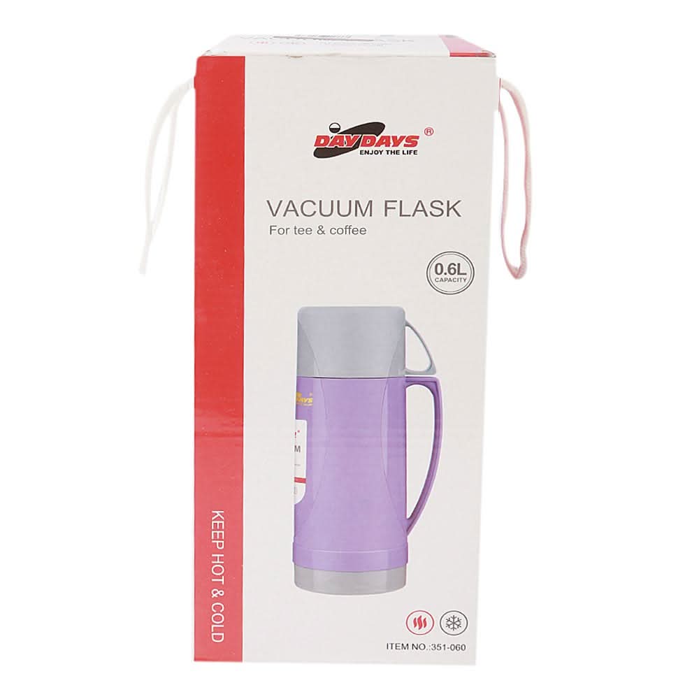 Vacuum Flask Coffee & Tea Pot 0.6 Liters - Purple, Home & Lifestyle, Glassware & Drinkware, Chase Value, Chase Value