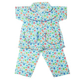 Girls Half Sleeves Sleeping Suit - Light Teal, Kids, Girls Sets And Suits, Chase Value, Chase Value