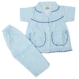 Girls Half Sleeves Sleeping Suit - Baby Blue, Kids, Girls Sets And Suits, Chase Value, Chase Value
