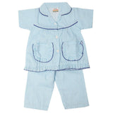 Girls Half Sleeves Sleeping Suit - Baby Blue, Kids, Girls Sets And Suits, Chase Value, Chase Value