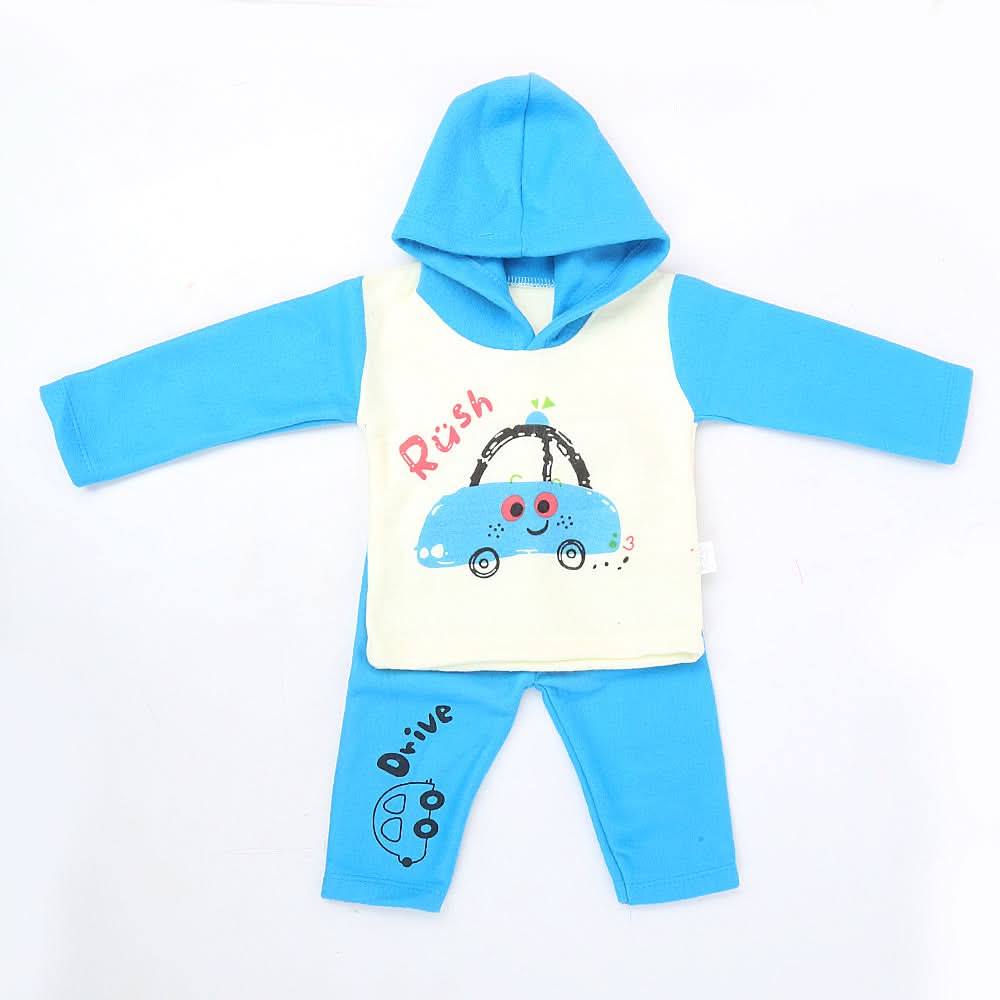 Newborn Boy Full Sleeves Polar Suit - Blue, Kids, NB Boys Sets And Suits, Chase Value, Chase Value