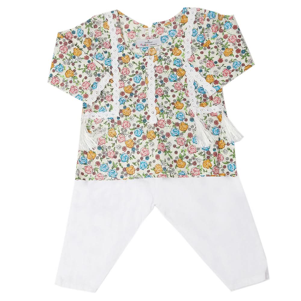 Newborn Girls Shalwar Suit - Multi, Kids, Newborn Girls Sets And Suits, Chase Value, Chase Value