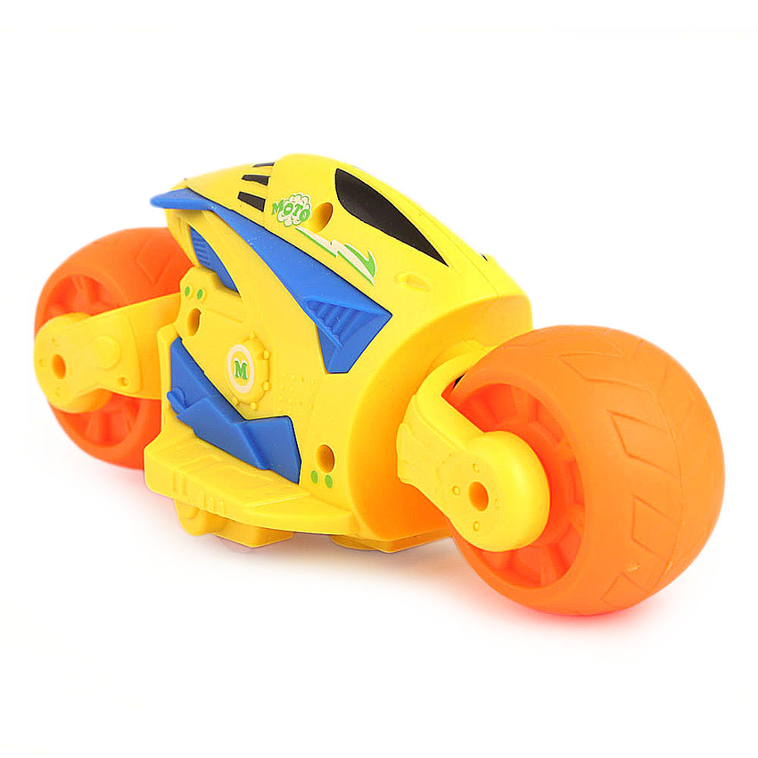 Friction Motorcycle Toy - Yellow - test-store-for-chase-value