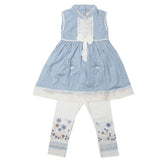 Girls Half Sleeves Suit - Blue, Kids, Girls Sets And Suits, Chase Value, Chase Value