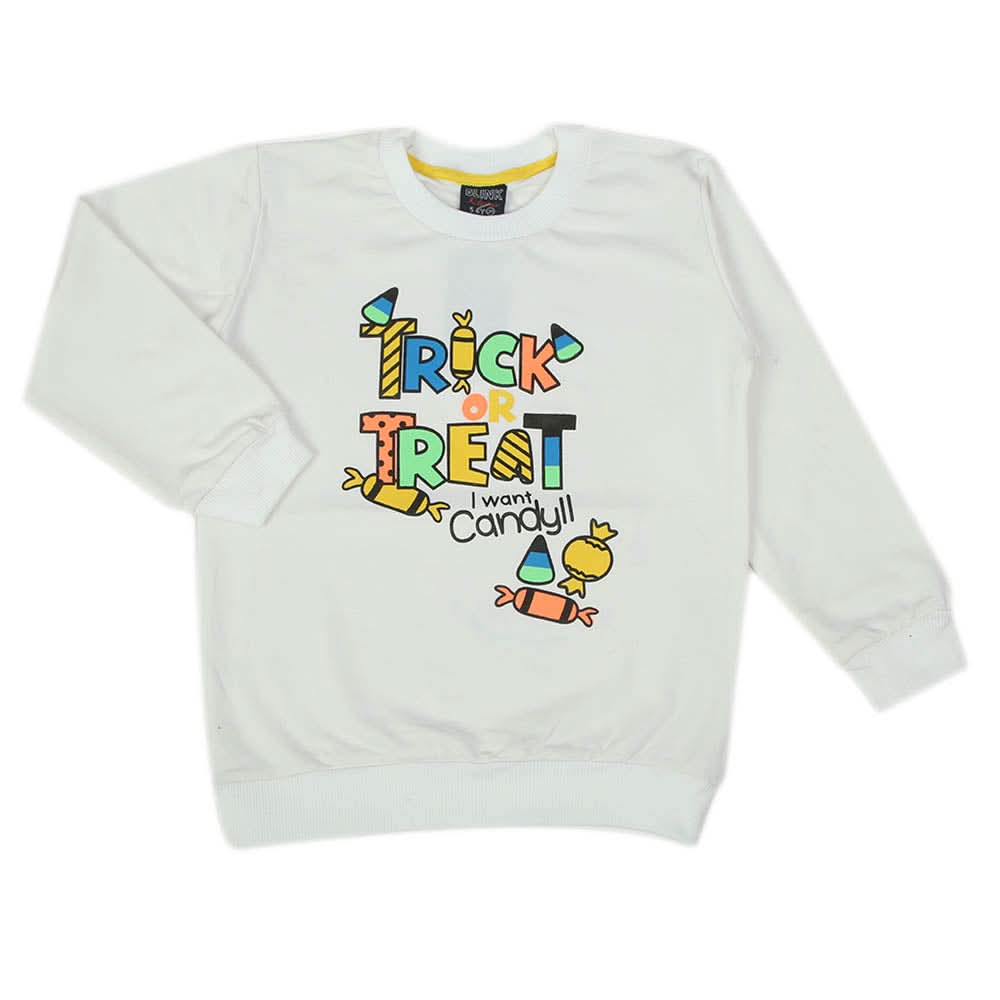 Girls Full Sleeves T-Shirt - White, Girls T-Shirts, Chase Value, Chase Value