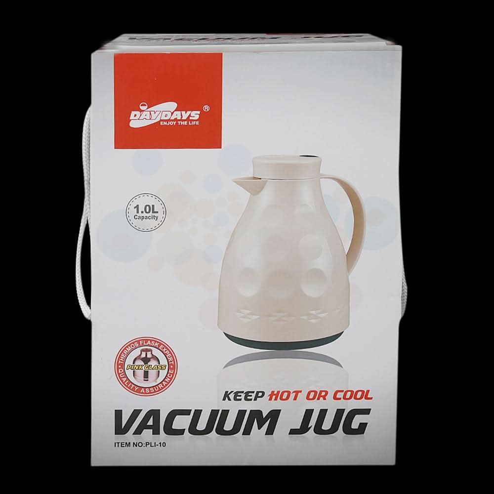 Day Days Vacuum Jug 1.0 Liters - White, Home & Lifestyle, Glassware & Drinkware, Chase Value, Chase Value