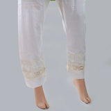 Women's Tissue Embroidered Trouser - White, Women, Pants & Tights, Chase Value, Chase Value