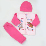 Newborn Boy Full Sleeves Polar Suit 10162 - Pink, Kids, NB Boys Sets And Suits, Chase Value, Chase Value