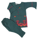 Girls Shalwar Suit - Steel Green, Girls Shalwar Kameez, Chase Value, Chase Value