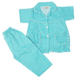Girls Half Sleeves Sleeping Suit - Teal, Kids, Girls Sets And Suits, Chase Value, Chase Value