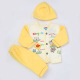Newborn Boy Full Sleeves Polar Suit 10361 - Yellow, Kids, NB Boys Sets And Suits, Chase Value, Chase Value
