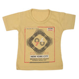 Boys Half Sleeves T-Shirt - Mustard, Kids, Boys T-Shirts, Chase Value, Chase Value