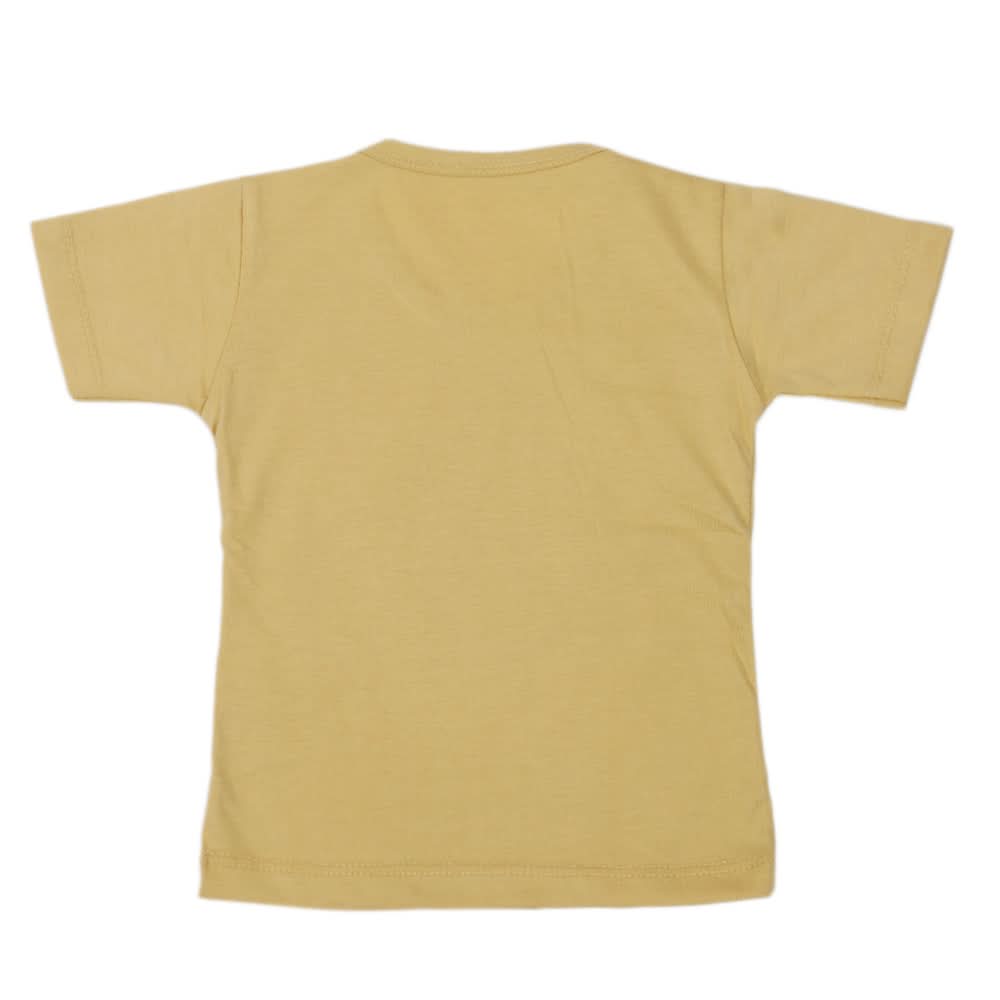 Boys Half Sleeves T-Shirt - Mustard, Kids, Boys T-Shirts, Chase Value, Chase Value