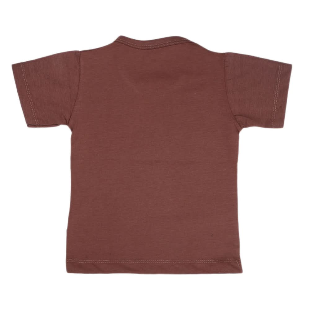 Boys Half Sleeves T-Shirt - Brown, Kids, Boys T-Shirts, Chase Value, Chase Value