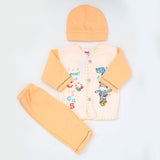 Newborn Boy Full Sleeves Polar Suit 3894 - Orange, Kids, NB Boys Sets And Suits, Chase Value, Chase Value
