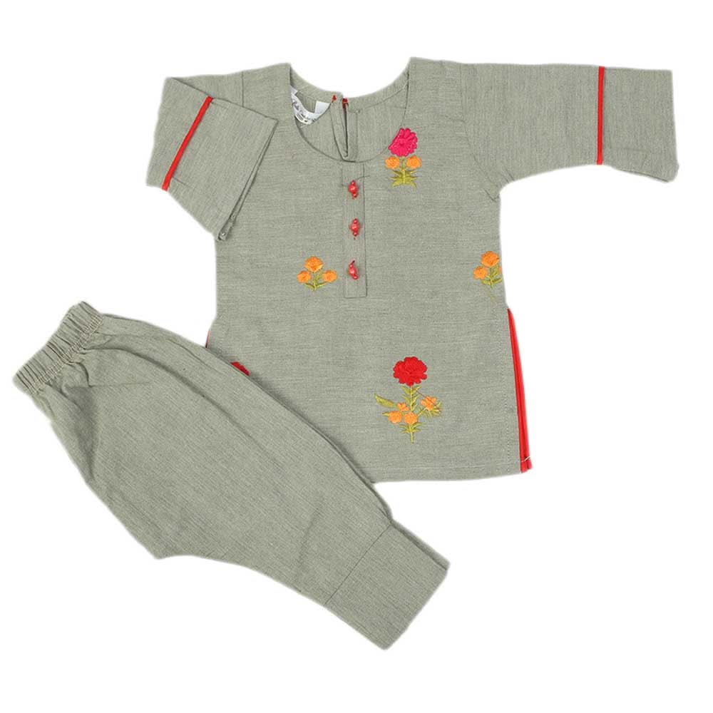 Girls Shalwar Suit - Light Green, Girls Shalwar Kameez, Chase Value, Chase Value