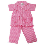 Girls Half Sleeves Sleeping Suit - Dark Pink, Kids, Girls Sets And Suits, Chase Value, Chase Value